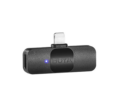 Boya BY-V2 Professional 2.4GHz Wireless Lightning Port Dual Microphone For iOS Devices With Selectable Noise Cancellation Boya BY-V2 Professional 2.4GHz Wireless Lightning Port Dual Microphone For iOS Devices With Selectable Noise Cancellation